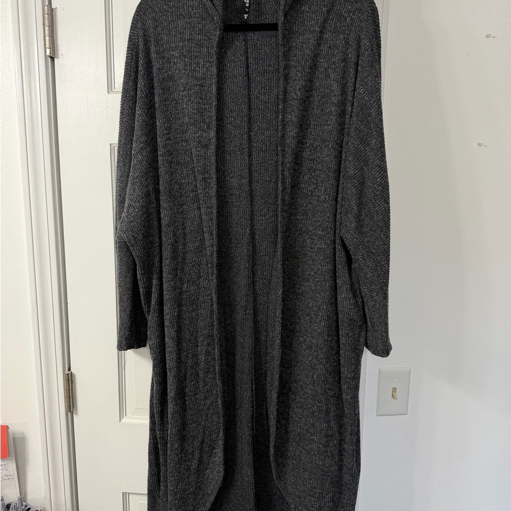 Torrid Charcoal Open Front Cardigan